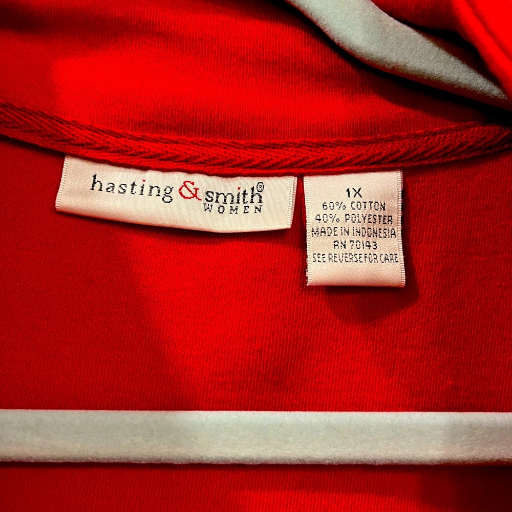 Hastings and smith red light weight jacket, XL